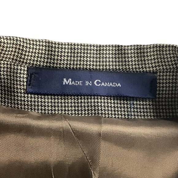 Chaps Ralph Lauren Mens 2-Piece Suit Wool Tailored Fit Black Multicolor 46L - Picture 4 of 16